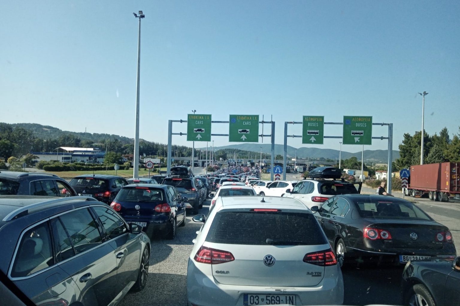 Eko Petrol pumpa na putu ka Grčkoj posle ulaska u Makedoniju