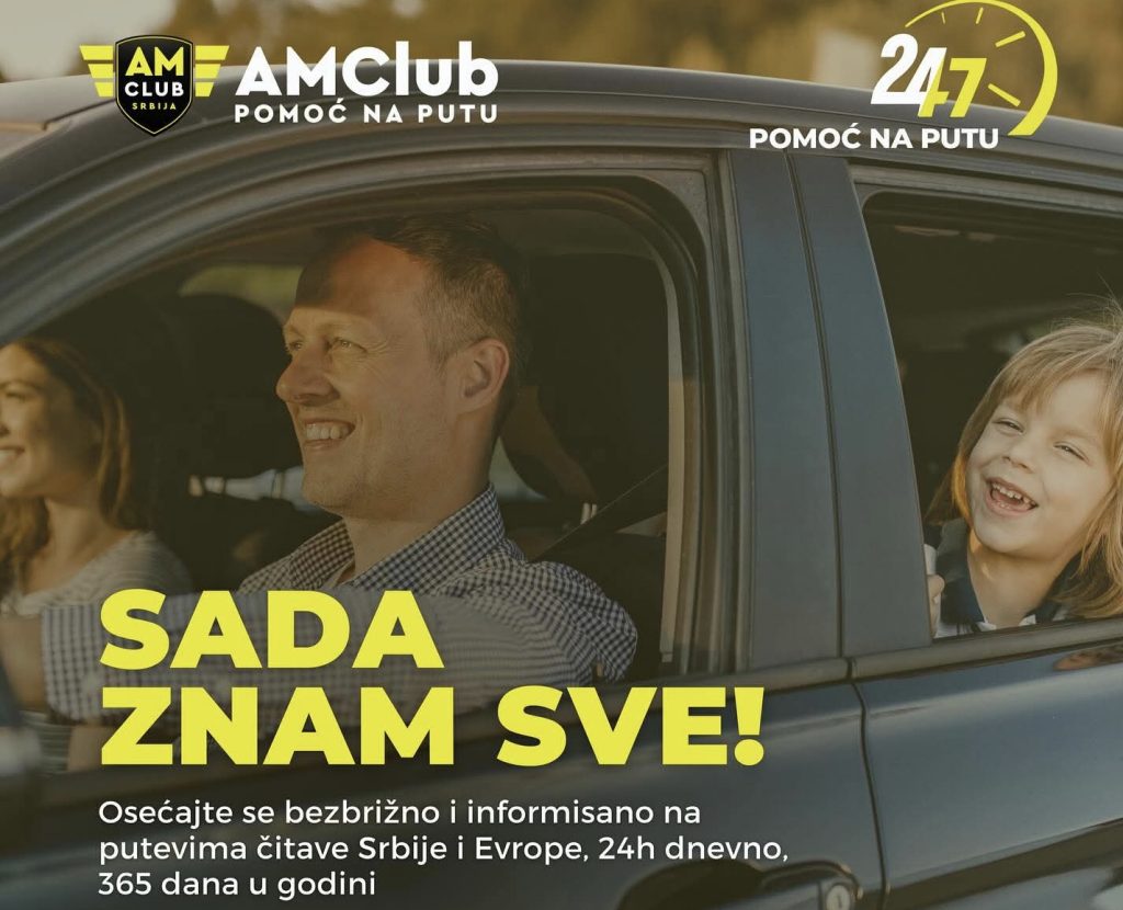 AMClub pomoć na putu sigurno putovanje porodica bez brige