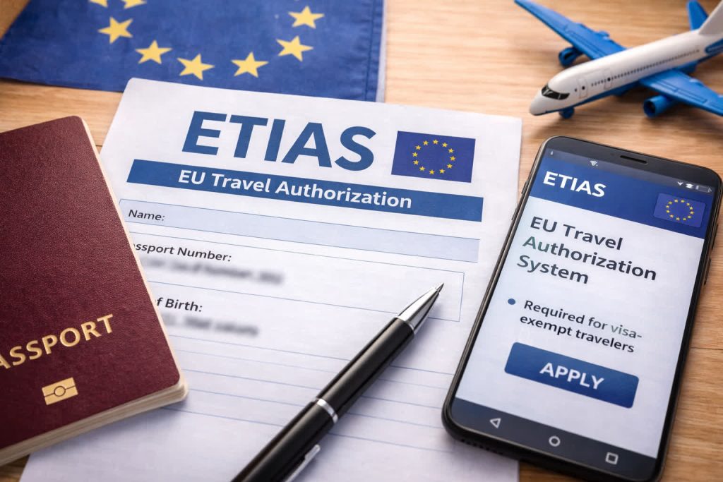 ETIAS za Grčku 2026 – prijava putem telefona, pasoša i online sistema