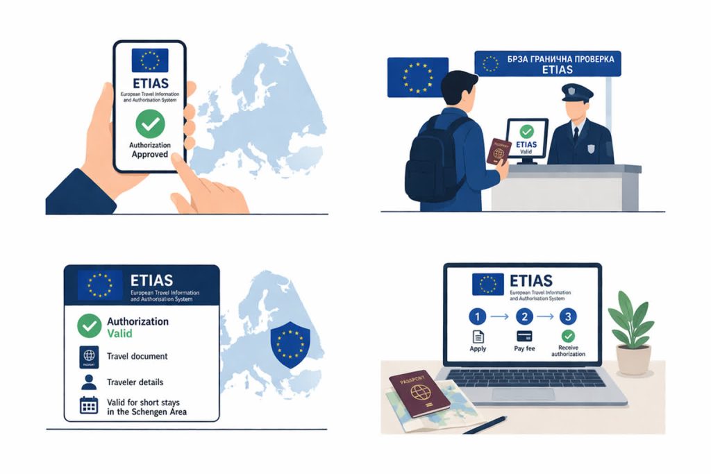 ETIAS za Grčku 2026 – online prijava i granična kontrola, ilustracija