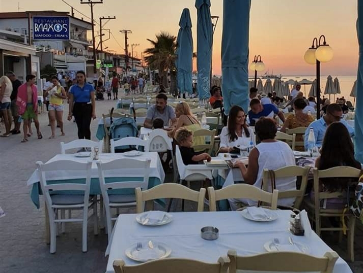 Centar i šetalište u Pefkohoriju na Kasandri