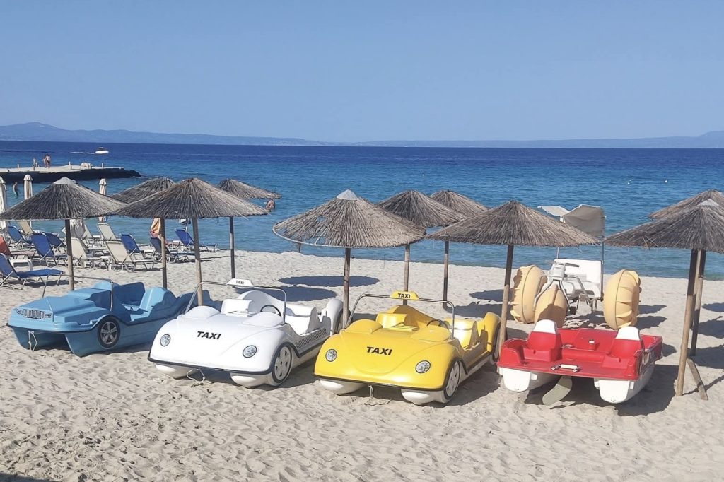 Pedaline na plaži u Nea Potidei, Halkidiki
