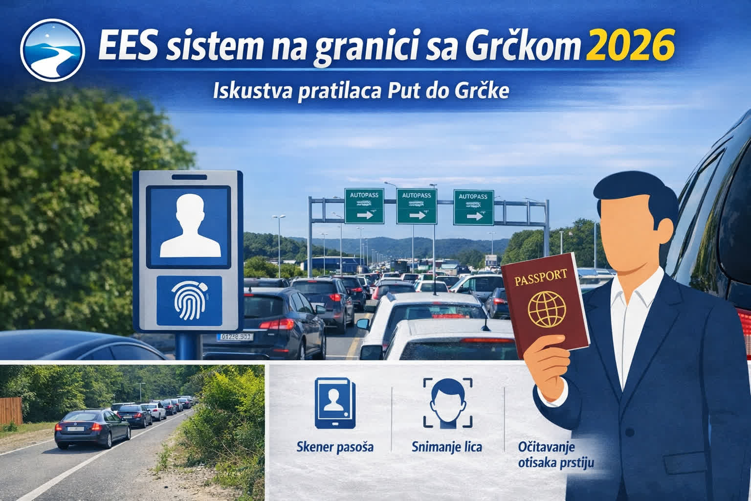 EES sistem na grčkoj granici i kontrola pasoša za putnike