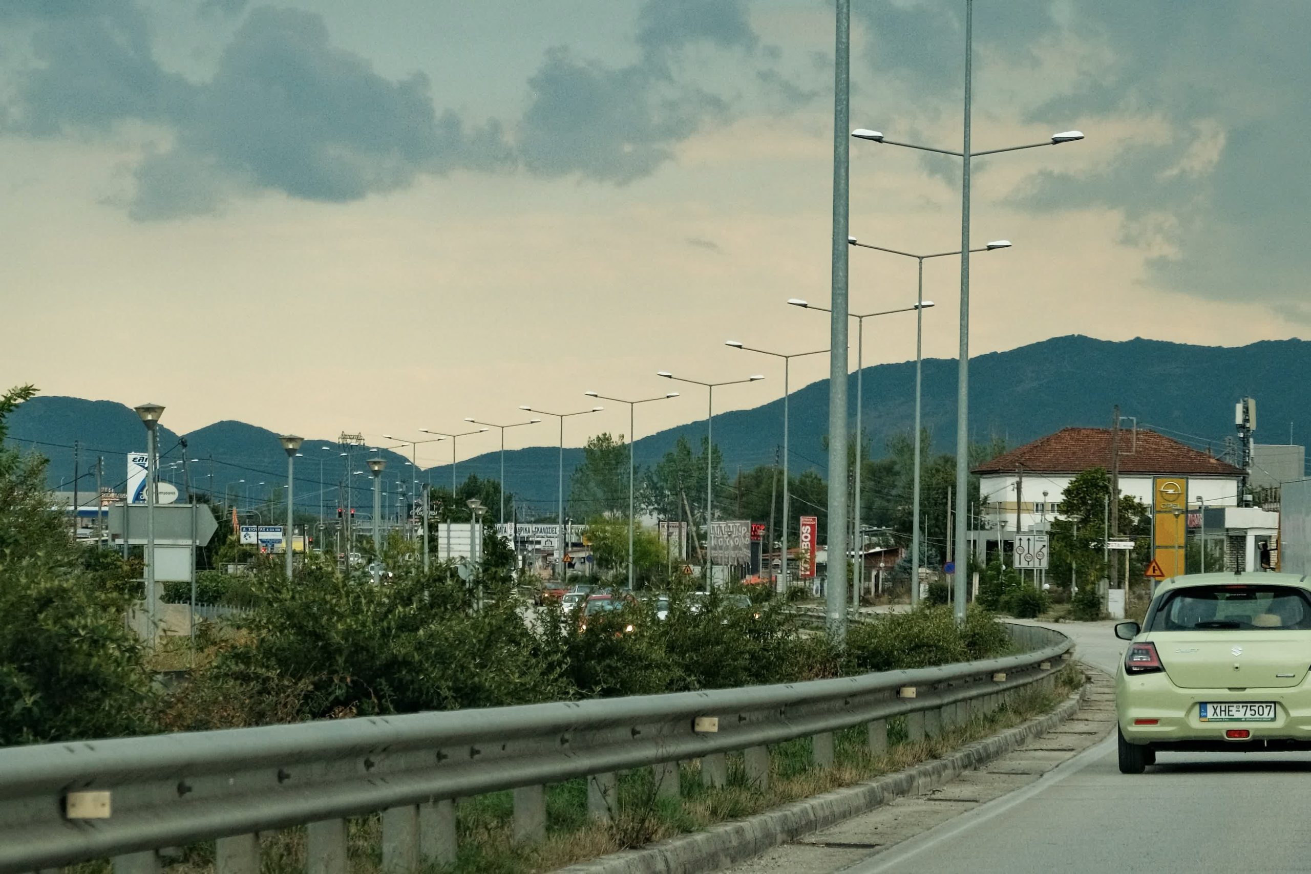 Deonica puta od granice ka Solunu u severnoj Grčkoj