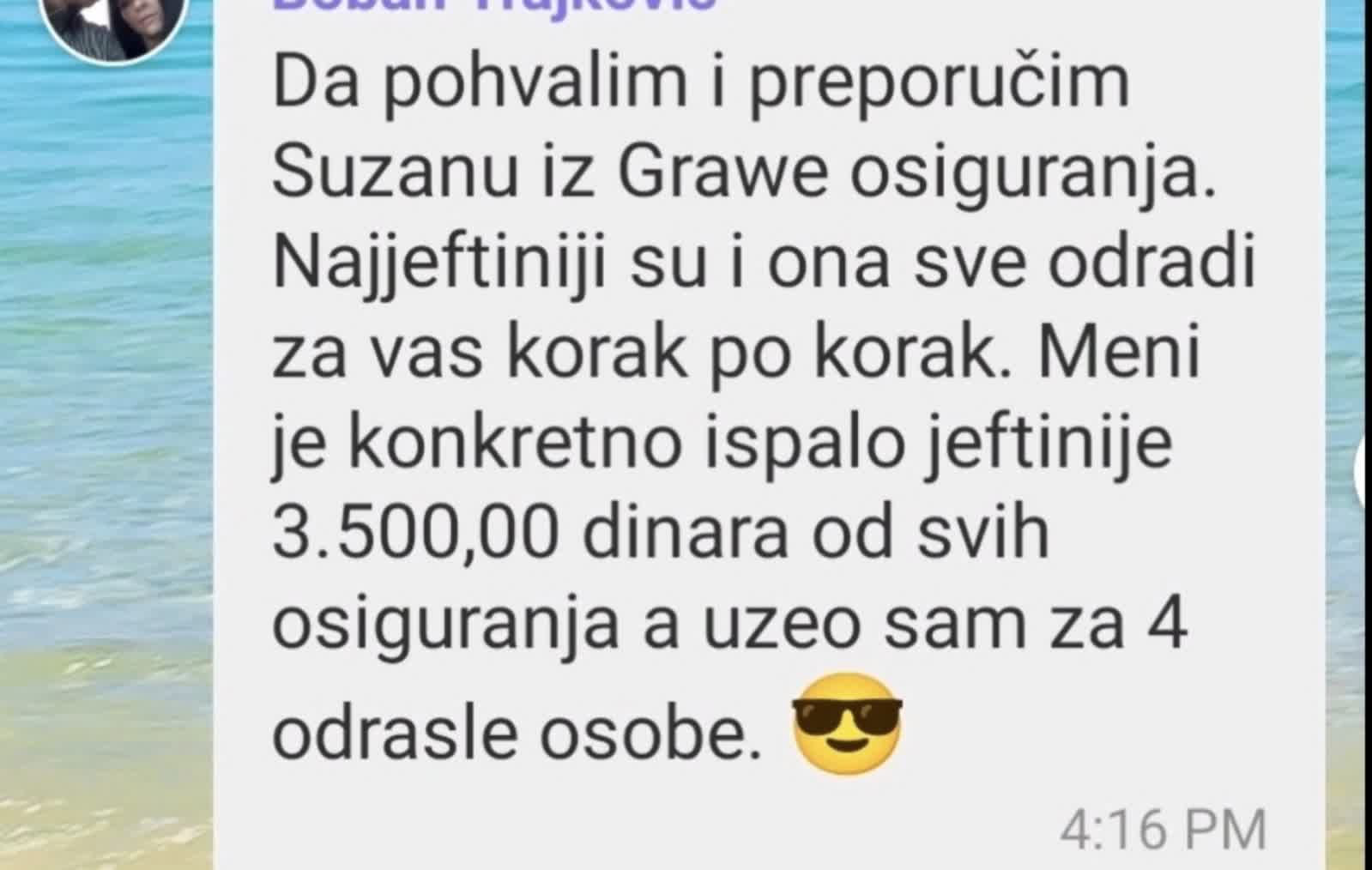 Preporuka za GRAWE osiguranje preko Suzane – Put do Grčke