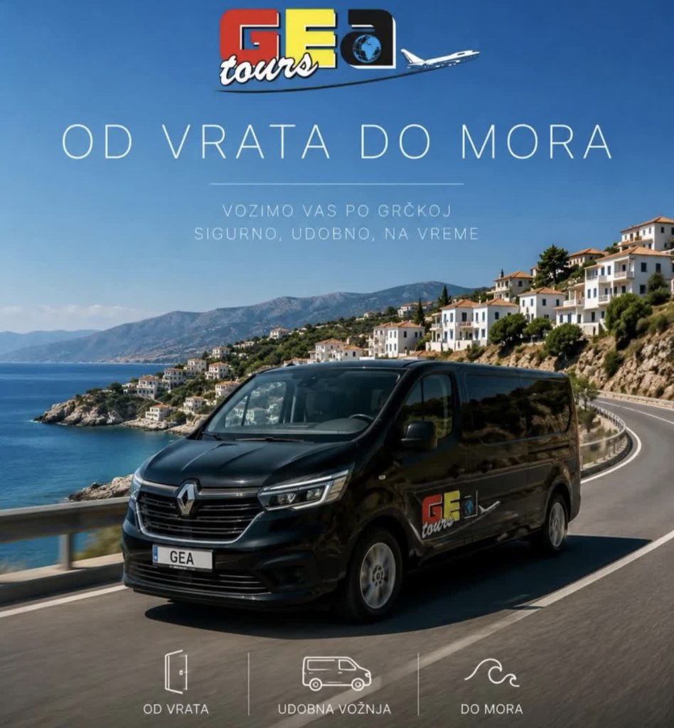 Gea Tours kombi linijski prevoz do Grčke predna