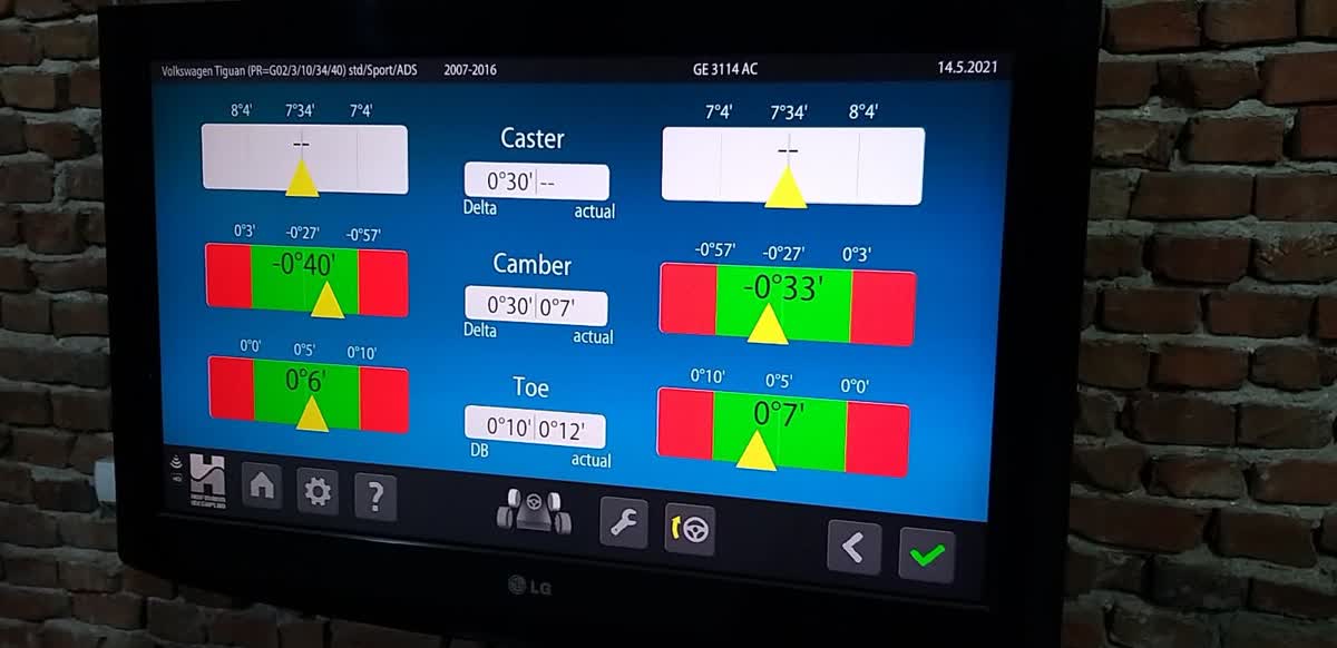 3D centriranje trapa u servisu Guma Brend